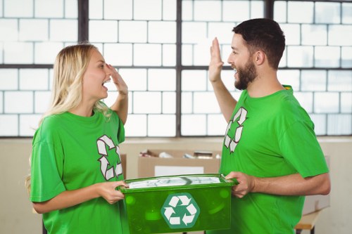 Recycling facilities handling construction debris efficiently